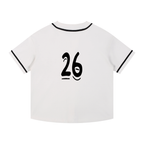 Falls Arrival Baseball Jersey – White/Black Edition